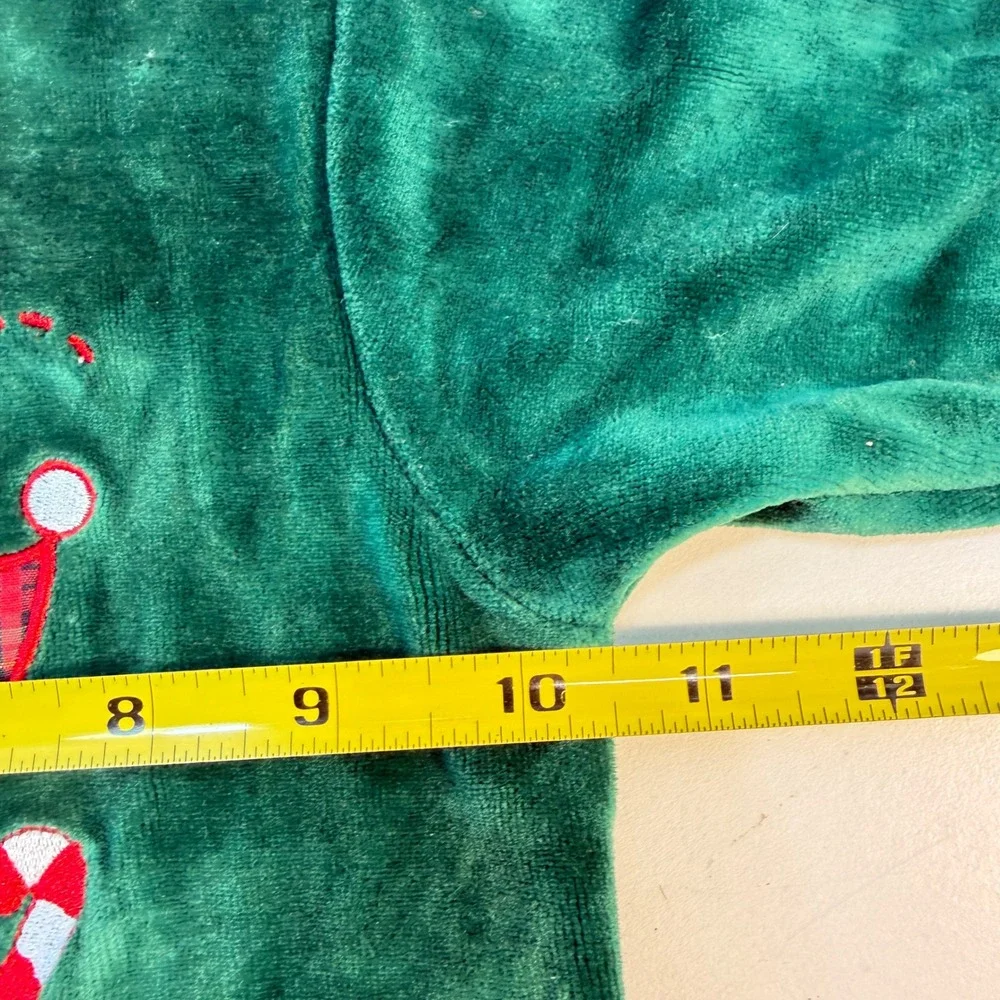 Baby Rageous Pant Set Infant 6 Month Green My 1st Christmas Velour Footed Outfit